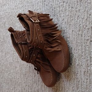 Wedge heel moccasins